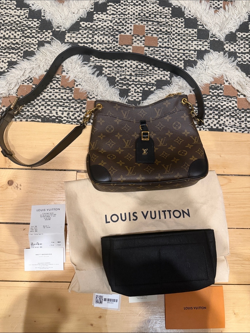 Louis Vuitton Monogram Odeon NM PM Noir bag